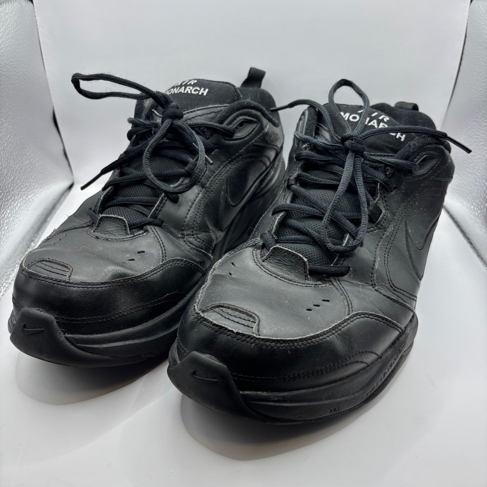 Men's 11.5 4E - Nike Air Monarch IV Sneakers Black Dad Shoes 416355-001 Training